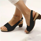 Niulatu Women Sandals 2025 New Summer Sandals Elegant Chunky Heels Sandals Shoes Women Lightweight Women Heels Platform Sandalias Mujer DJSE