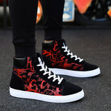 Niulatu of High-top Shoes Student Men's Shoes 2025 New Casual All-match Canvas Shoes Men Shoes Fashion Trend Sports Shoes DJSE