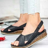 Niulatu Women Sandals Wedges Shoes Comfy Platform Flats Ladies Casual Soft Big Toe Foot Correction Sandal Orthopedic Bunion Corrector DJSE