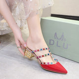 Niulatu Woman 2025 Summer Ladies High Heels Valentine Shoes Female Pointed Toe Pumps For Womens Shoe Zapatos Chaussure Femme DJSE