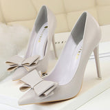 Niulatu Shoes Bow-knot Pumps Women High Heels 2025 Fashion Women Heels Lady Stiletto Shoes Wedding Shoes Classic Pumps Footwear DJSE