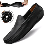 Niulatu Men Shoes Luxury Trendy 2025 Casual Slip on Formal Loafers Men Moccasins Italian Black Male Driving Shoes Sneakers DJSE