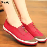 Niulatu Women Flats Shoes Autumn Retro Female Sneakers Old Beijing Cloth Shoes Mujer Slip-On Breathable Lazy Mom Shoes Zapatillas Mujer DJSE
