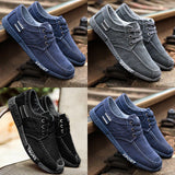 Niulatu shoes deodorant breathable men's shoes tide shoes non-slip male students tie casual stripes men shoes tyu7 DJSE