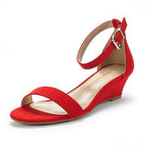 Niulatu Women Wedges Sandals Casual Buckle Strap Heel Platform Summer Gladiator Sandals Open Toe Elevator Roman Shoes Ladies DJSE