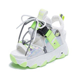 Niulatu 2025 Platform Gladiator Sandals Lace Up White Sandals Women High Heels Wedges Casual Sports Shoes Woman Spring Summer DJSE