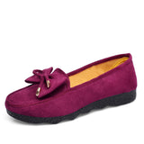 Niulatu Women's Flat Shoes Ballet Flats Moccasin Woman Butterfly-knot Slip On Soft Sole Loafers Women Flock Ladies Footwear 2025 DJSE