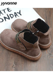 Niulatu Women Boots British Wind Short Boots 2025 New Mori Literary Retro Thick Bottom Women's Ankle Boots Big Head Doll Shoes DJSE