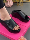 Niulatu Women Platform Slippers Summer Shoes Flats Sandals 2025 New Trend Causal Wedges Flip Flops Ladies Shoes Beach Slingback Slides DJSE