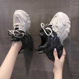 Niulatu Women 2025 Fashion Platform Shoes Basket Femme Vulcanize Shoes Womens Casual Female Trainers Dad Shoes Size 42 DJSE
