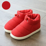 Niulatu Boots Cotton Fabric Warm Shoes for 2025 Winter Female Non-slip Down Thick Bottom Warm Shoes Comfort Soft Down Ankle DJSE