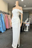 Niulatu Side Off-The-Shoulder Mermaid Prom Gown with Elegant HZ1007