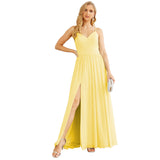 Niulatu Strap Bridesmaid Dresses for Women Chiffon Long Formal Party Prom HZ1007