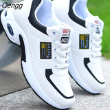 Niulatu Men Shoe Designer Sneaker Platform Running Vulcanize Leather Luxury Sport White Tennis Chaussure Plus Size DJSE