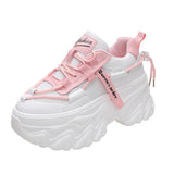 Niulatu Sneakers Women 2025 Autumn Hidden Heels Mix Color Breathable Mesh Sport Shoes Woman Thick Bottom Vulcanize Shoes DJSE