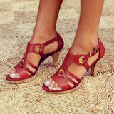 Niulatu New Style Elegant Strap Sandals Women Sandals Female Bohemian Style Summer Fashion High Heels Women's Shoes Footwea DJSE