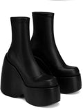 Niulatu Platform Chunky Block High Heels Women Boots Party Designer Casual Ladies Shoes Shoes for Women Platform Boots 2025 DJSE
