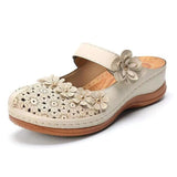 Niulatu Women's Slippers Casual Flower Hollow Wedge Beach Shoes Outdoor Fashion Platform Comfortable Non-slip Sandals Chinelo Macio DJSE