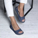 Niulatu Women Comfortable Sandals Flops Fashion Rome Slip-on Flat Shoes Women Slides Solid Casual Female PU Zapatos De Mujer DJSE