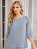 Niulatu Chiffon Mother of The Bride Dress Plus Size Pant Suits Ruffle HZ1007