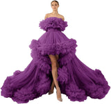 Niulatu Tulle Robe for Maternity Photoshoot Sheer Off Shoulder Maternity Robe Pregnant Baby Shower Prom HZ1007