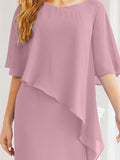 Niulatu Chiffon Plus Size Mother of The Bride Dresses Formal Prom Gown Ruffle HZ1007