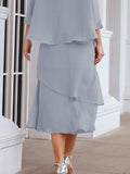 Niulatu Chiffon Spring Mother of The Bride Dresses A-Line Plus Size for Women Formal Prom HZ1007