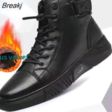 Niulatu New High Top Work Shoes for Men Platform Ankle Boots Fashion Quality Boots Outdoor Booties Zapatos De Hombre DJSE