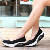 Niulatu New Women's Thick-soled Shoes Shake Fashion Casual Shake Shoes Thick Bottom Sponge Cake Single Cushion Shoes S012 DJSE