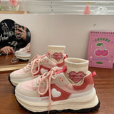 Niulatu Lolita shoes new pink platform sneakers sweet purple Japanese Women shoe college girls Tennis shoes Women's sports shoes DJSE