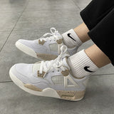 Niulatu Retro Student Sports Shoes Spring Fall Academy Style Couple Breathable Running Shoes Men Casual Shoes Women Chunky Sneakers DJSE