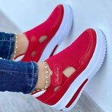 Niulatu Sneakers Women 2025 Summer New Breathable Mesh Wedge Casual Sport Shoes of Women Size 43 Non Slip Woman Vulcanize Shoes DJSE