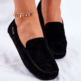 Niulatu Women Moccasins Shoes Ladies Slip on Loafers Casual Comfort Woman Sewing Suede Flats Female Soft Bottom Lightweight New DJSE