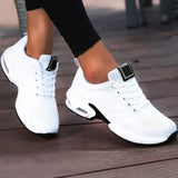 Niulatu Women Fashion Outdoor Women Casual Shoes Flat Women's Sneakers Trainers Lace-up Mesh Sneakers Walking Shoes Woman Mujer DJSE