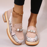 Niulatu Mary Jane Women Shoes Thick Platform Snakeskin Pumps 2025 Spring Chunky Women Sandals New Snake Print Heels Shoes DJSE
