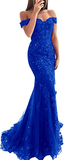 Niulatu beaded tulle maxi evening dress off the shoulder mermaid formal party dress HZ0113