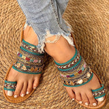 Niulatu Women Shoes Summer Greek Style Boho Folk-Custom Ladies Flat Slippers Casual Breathable Comfortable Beach Women Sandals DJSE