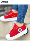 Niulatu Women Fashion Platform Low-top Women Single Shoes Thick-soled Candy Color Flats Female Canvas Shoes 2025 DJSE