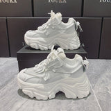 Niulatu Sneakers Women Platform Shoes Fashion Breathable Height Increased Thick Bottom Ladies Trainers Basket Femme449 DJSE