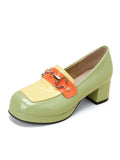Niulatu Spring Women's Shoes British Style Thick Bottom College Style Color Matching Casual Loafers Fashion Women's Shoes DJSE