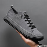 Niulatu Men Shoes Comfortable Breathable Ice Silk Casual Shoes Lightweight Walking Flat Shoes Male Sneakers DJSE