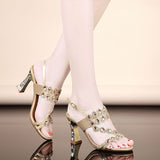 Niulatu Sandals Women Summer Shoes Woman Party Shoes Fashion Women Sandals Square Heel 7cm A2265 DJSE