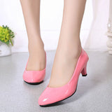 Niulatu Leather Low Heels Shoes Women Professional Shoes Ladies Shallow Mouth Work Shoes Elegant Ladies Office Shoes DJSE