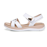 Niulatu Summer Women Sandals Flat shoes Woman Light Comfortable Leather Casual Hook Loop Sandalias mujerWomen's FootwearE234 DJSE