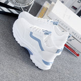 Niulatu Women Sneakers 2025 Fashion Casual Shoes Woman Comfortable Breathable White Flats Female Platform Sneakers Chaussure Femme DJSE