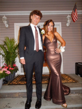 Niulatu Mermaid V Neck Evening Dress Chic Evening Gown HZ1007