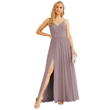 Niulatu Strap Bridesmaid Dresses for Women Chiffon Long Formal Party Prom HZ1007