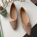 Niulatu Leather Shoes Splice Color Shoe Ballerina Slip on Shoes Women Flats 2025 Fashion Pointed Toe Ballet Footwear Buty Damskie DJSE
