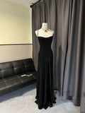 Niulatu A line Spaghetti Straps Pink Satin Long Party Dresses Prom Dresses SD2705
