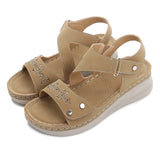 Niulatu Women Sandals Summer New Women's Platform Shoes Fashion Comfortable Casual Light Soft Female Wedges Retro Sandals 2025 DJSE